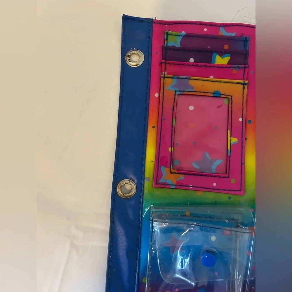 Lisa Frank Cowgirl American Horse Vintage 2003 3 Ring Pencil Case Pouch